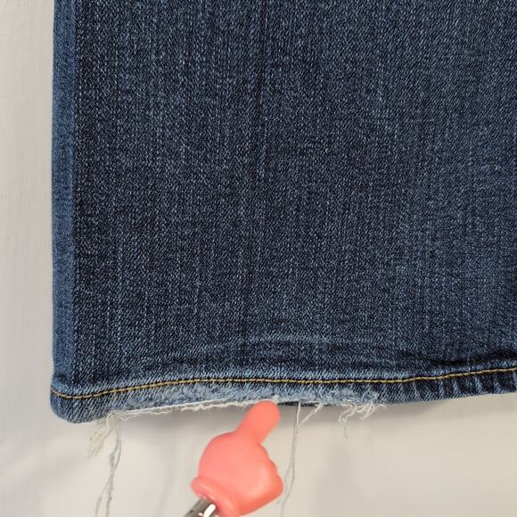 American Eagle Slim Boot Jeans Womens 8R Blue Stretch Low Rise Bootcut Denim - Picture 5 of 16